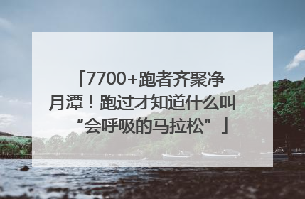 7700+跑者齐聚净月潭！跑过才知道什么叫“会呼吸的马拉松”
